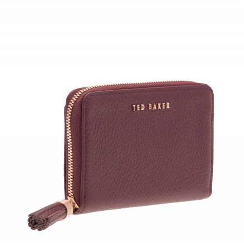 Womens Maroon Sabel Tassel Zip Around Small Purse 30189 by Ted Baker from Hurleys