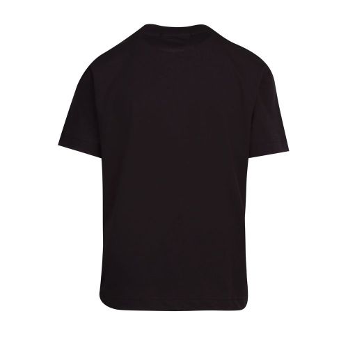 Womens Black Satin Bonded Logo S/s T Shirt 84052 by Calvin Klein from Hurleys
