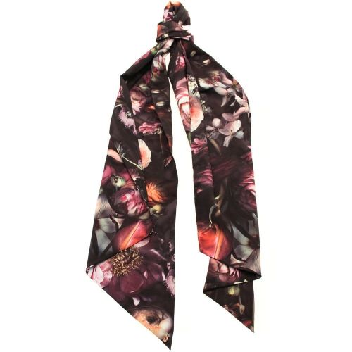 Womens Mid Grey Silvie Shadow Floral Skinny Scarf 12114 by Ted Baker from Hurleys