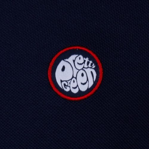 Mens Navy Tipped L/s Polo Shirt 64185 by Pretty Green from Hurleys