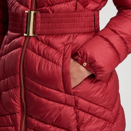 Womens Rhubarb Cross Hooded Quilted Coat 51333 by Barbour International from Hurleys