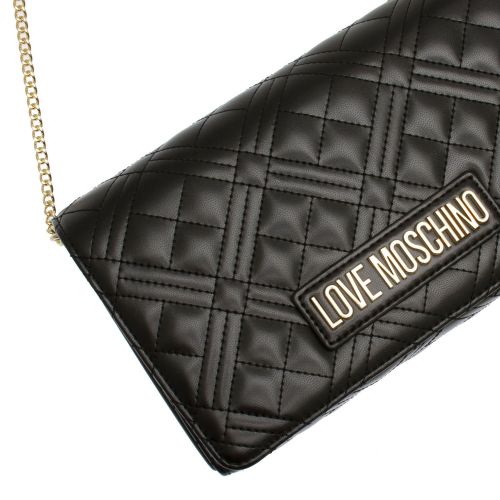 Womens Black Diamond Quilted Crossbody Bag 75549 by Love Moschino from Hurleys