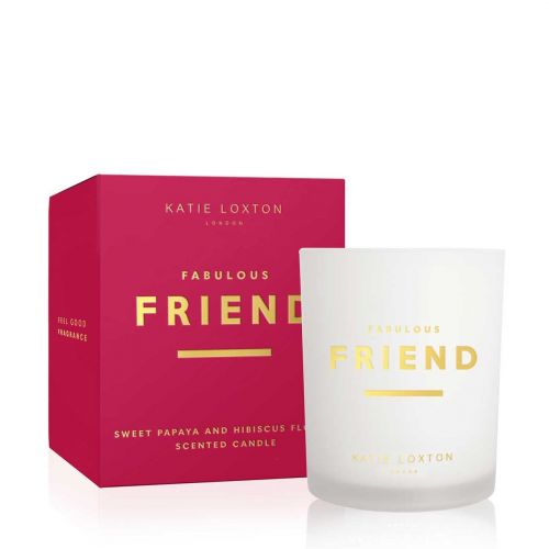Fabulous Friend Sweet Papaya & Hibiscus Flower Candle 80358 by Katie Loxton from Hurleys