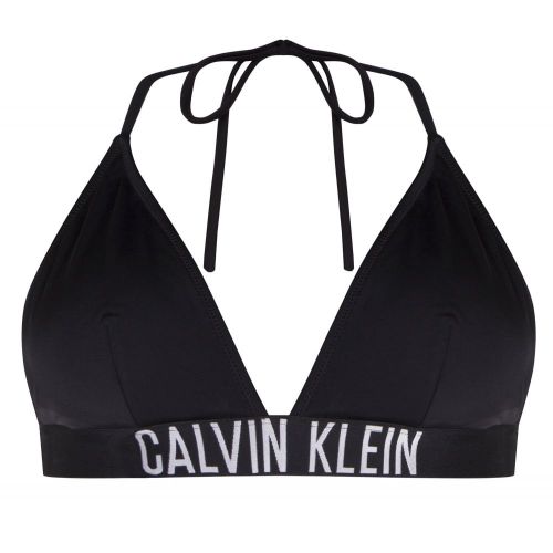 Womens Black Logo Triangle Bikini Top 20486 by Calvin Klein from Hurleys