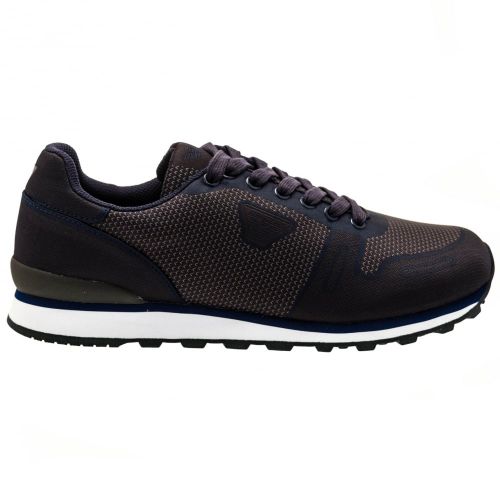 Mens Blue Woven Trainers 62716 by Armani Jeans from Hurleys