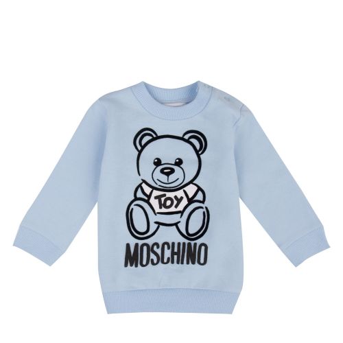 Baby Sky Blue Toy Sweat Top 47280 by Moschino from Hurleys