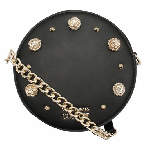 Womens Black Embellished Stud Circle Crossbody Bag 49106 by Versace Jeans Couture from Hurleys