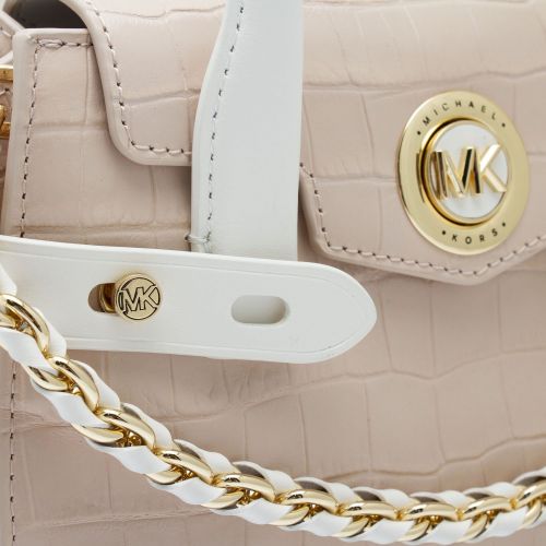 Womens Soft Pink Carmen Croc Extra Small Tote Bag 75000 by Michael Kors from Hurleys