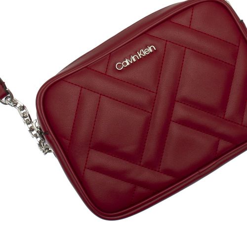 Womens Red Currant Quilted Camera Bag 95424 by Calvin Klein from Hurleys