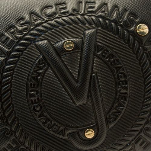 Womens Black Embossed Cross Body Bag 15415 by Versace Jeans from Hurleys