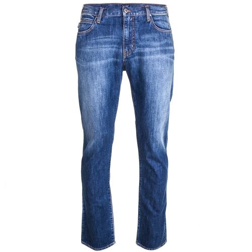 Mens Blue Wash J45 Slim Fit Jeans 61154 by Armani Jeans from Hurleys
