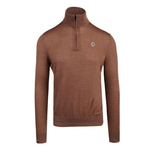 Mens Tan Tooting Half Zip Knitted 98355 by Ted Baker from Hurleys