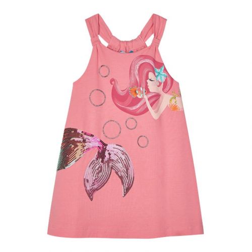 Girls Flamingo Mermaid Dress 84181 by Mayoral from Hurleys