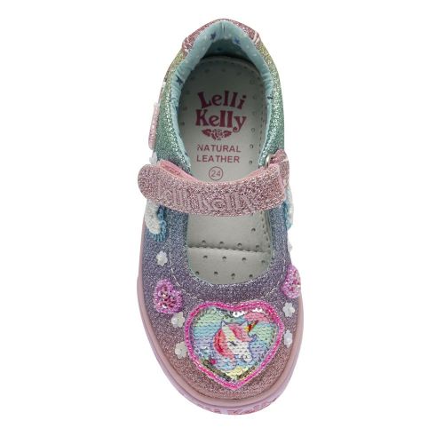 Girls Multicoloured Gem Unicorn Dolly Shoes (24-33) 86441 by Lelli Kelly from Hurleys