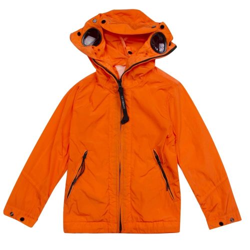 Boys Orange Goggle Hooded Jacket 21094 by C.P. Company Undersixteen from Hurleys