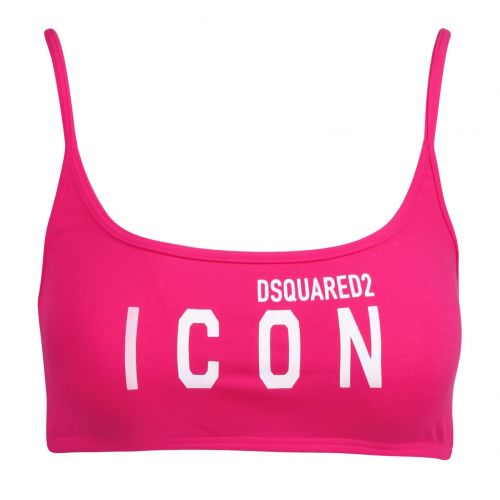 Womens Pink Icon Sports Bra 76793 by Dsquared2 from Hurleys