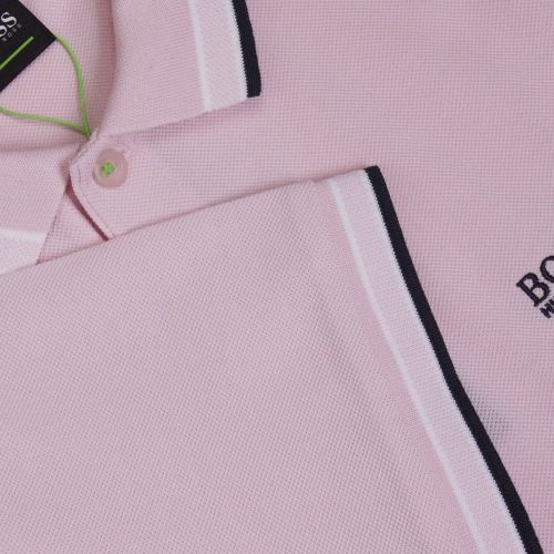 Athleisure Mens Open Pink Paddy Regular S/s Polo Shirt 22046 by BOSS from Hurleys