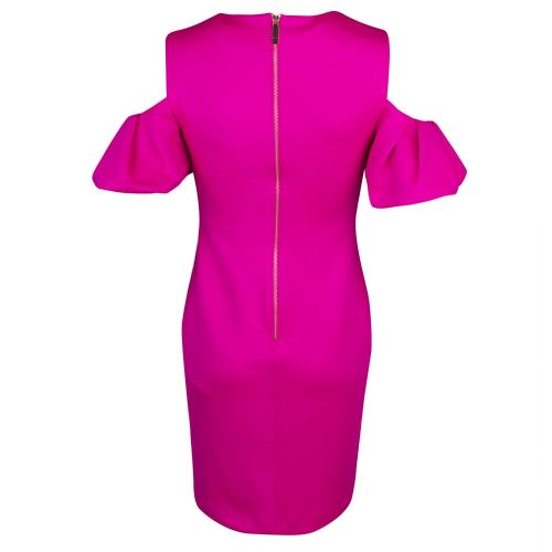 Womens Bright Pink Salnie Cold Shoulder Dress 22784 by Ted Baker from Hurleys