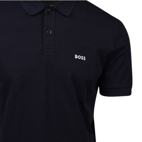 Athleisure Mens Dark Blue Piro Regular Fit S/s Polo Shirt 110145 by BOSS from Hurleys