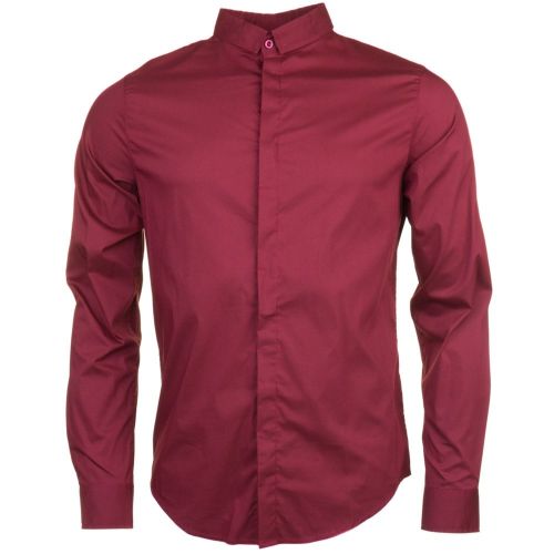 Mens Bordeaux Dress L/s Shirt 61302 by Armani Jeans from Hurleys