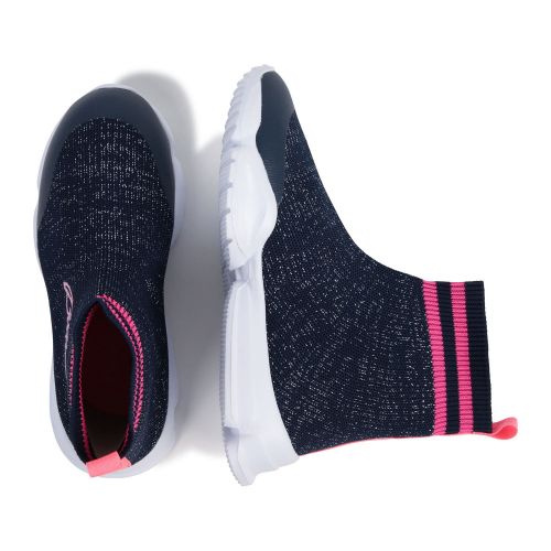 Girls Navy Sock Knit Booties (29-38) 75471 by Billieblush from Hurleys