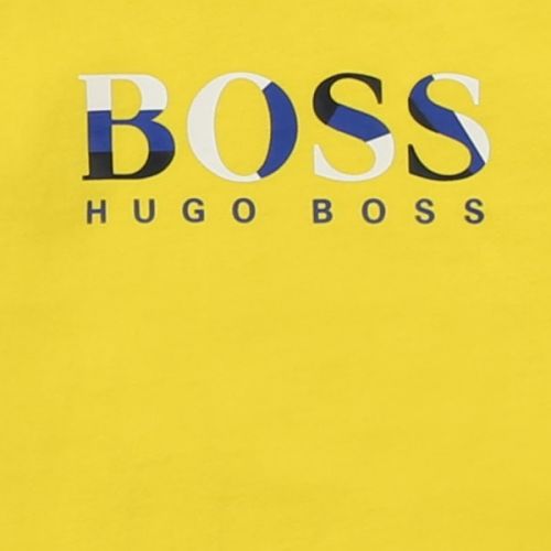 Toddler Pollen Yellow Colour Big Logo S/s T Shirt 55940 by BOSS from Hurleys
