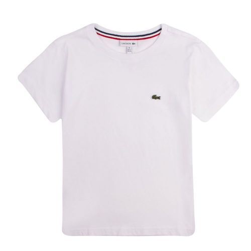 Lacoste T-Shirt Boys White Classic S/s