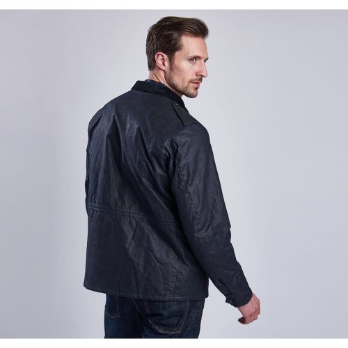 Steve McQueen™ Collection Mens Navy Field Waxed Jacket 12356 by Barbour Steve McQueen Collection from Hurleys