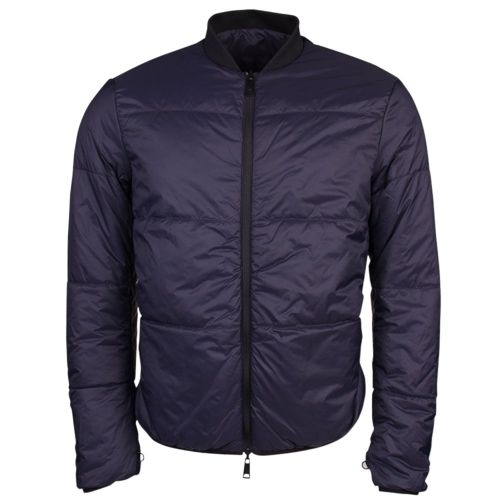 Mens Navy Light Reversible Bomber Jacket 10990 by Armani Jeans from Hurleys