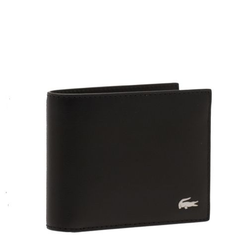 Mens Black Branded Leather Wallet 31051 by Lacoste from Hurleys