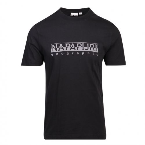 Mens Black Serber Print S/s T Shirt 101521 by Napapijri from Hurleys