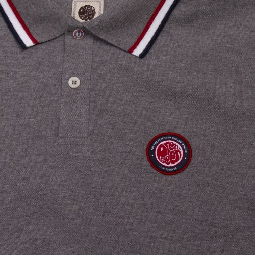 Mens Grey Likeminded S/s Polo Shirt 57536 by Pretty Green from Hurleys