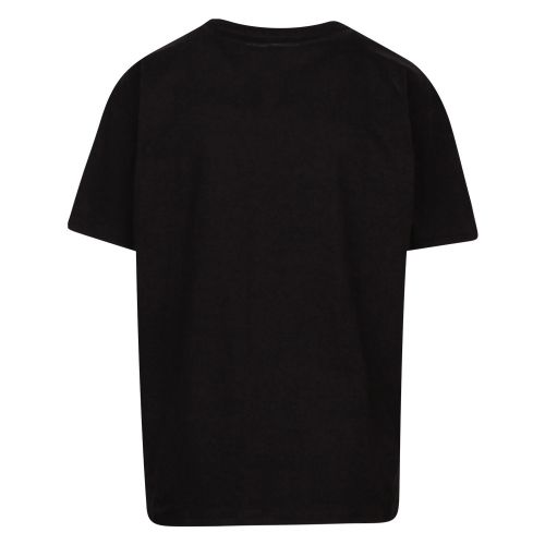 Womens Black Velvet Animal S/s T Shirt 47997 by Emporio Armani from Hurleys