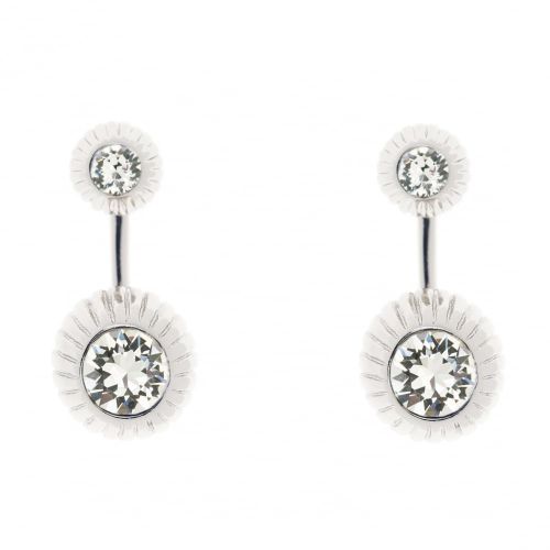 Womens Silver & Crystal Areal Drop Earrings 66752 by Ted Baker from Hurleys