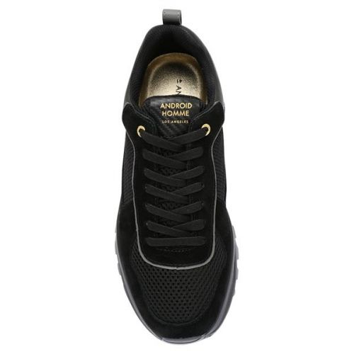 Mens Black Suede Leo Carrillo Carbon Fibre Trim Trainers 108863 by Android Homme from Hurleys