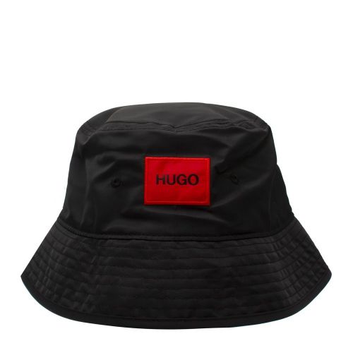 Mens Black Men-X Patch Bucket Hat 83804 by HUGO from Hurleys