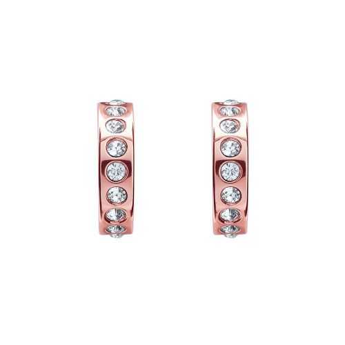 Womens Rose Gold/Crystal Seeni Mini Hoop Earrings 82726 by Ted Baker from Hurleys