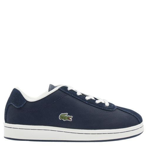Child Navy/Off White Masters Trainers (10-1) 34790 by Lacoste from Hurleys
