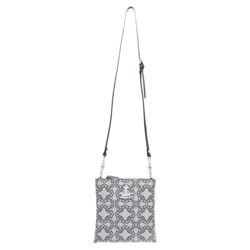 Womens Blue Squire Jacquard Square Crossbody Bag 106777 by Vivienne Westwood from Hurleys