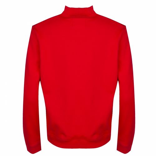 Womens Racing Red Satin Box Crew Neck Sweat Top 34637 by Calvin Klein from Hurleys