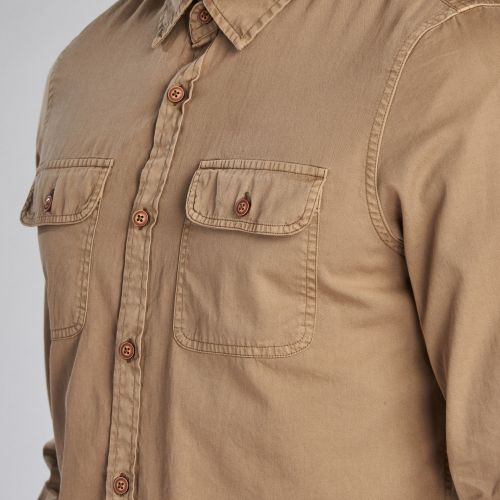 Mens Stone Henri L/s Shirt 56414 by Barbour Steve McQueen Collection from Hurleys
