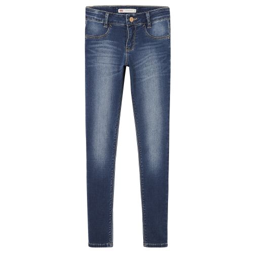 Girls Indigo 710 Super Skinny Knit Denim Jeans 38622 by Levi's from Hurleys