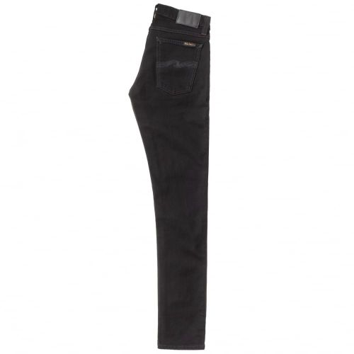 Mens Black Black Wash Long John Skinny Fit Jeans 66725 by Nudie Jeans Co from Hurleys