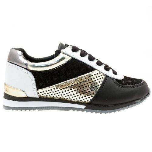 Girls Black Zia Alexia Alie Trainers (31-36) 68788 by Michael Kors from Hurleys