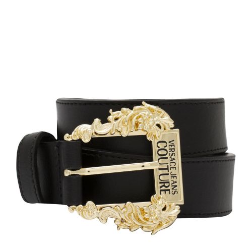 Womens Black Gold Buckle Belt 75834 by Versace Jeans Couture from Hurleys