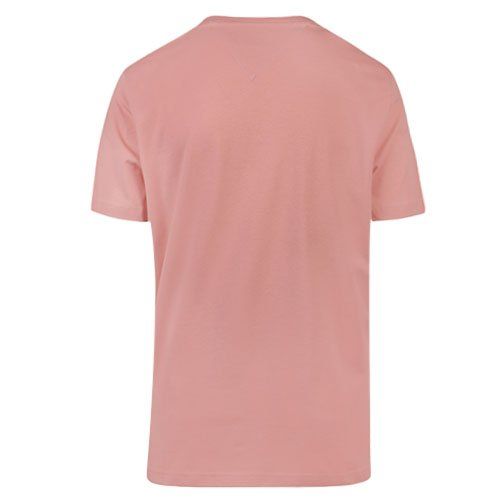 Mens Guava Tommy Logo S/s T Shirt 107655 by Tommy Hilfiger from Hurleys