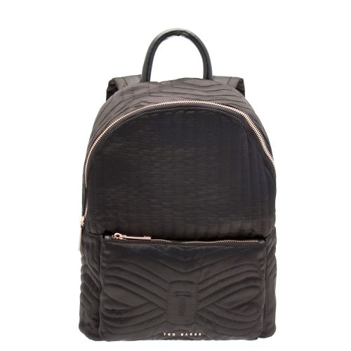 Womens Black Akija Quilted Bow Backpack 25740 by Ted Baker from Hurleys