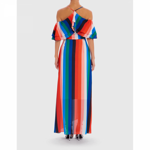 Womens Multi Stripe Rosalind Midi Dress 38454 by Forever Unique from Hurleys