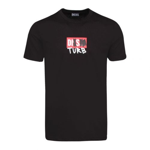 Mens Black T-Diegos-B10 S/s T Shirt 93405 by Diesel from Hurleys