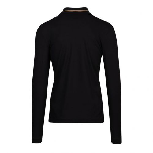 Athleisure Mens Black Pleesy 4 L/s Polo Shirt 100771 by BOSS from Hurleys
